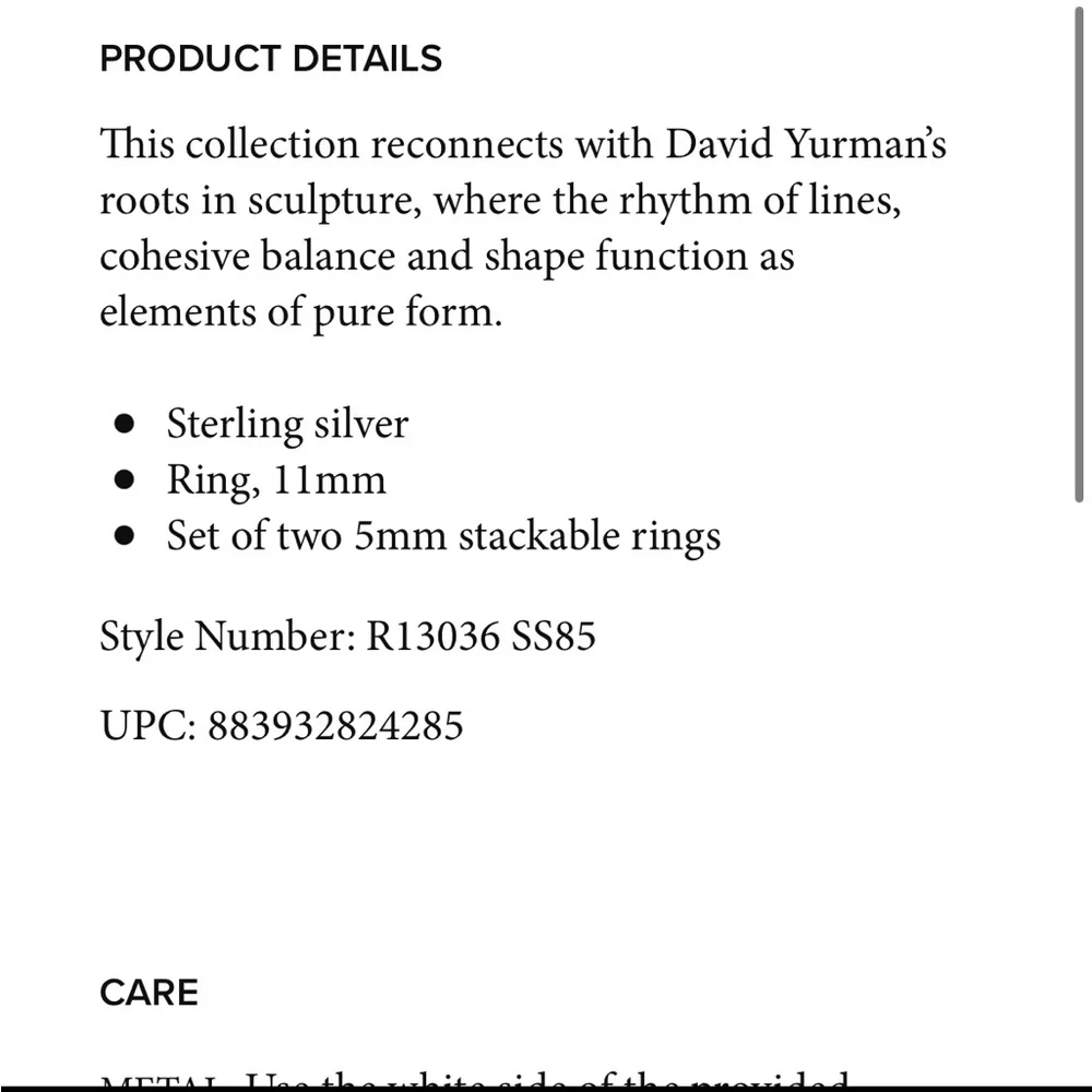 David Yurman Pure Form® Stack Rings in Sterling Silver - Picture 11 of 11